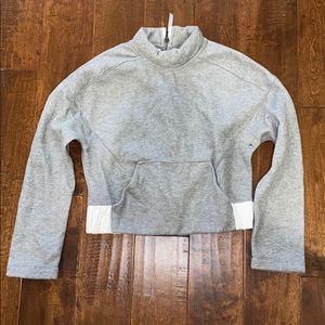 Lululemon Grey Sweater with Back Zipper Size 2